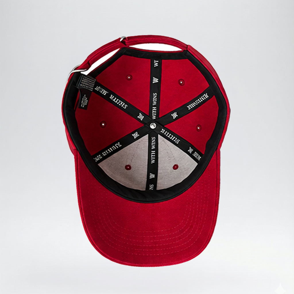 Delta Sigma Theta Official Licensed Rhinestone Baseball Cap _ Red