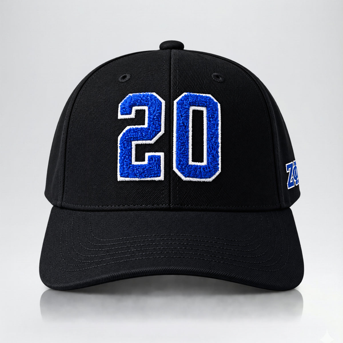 Zeta Phi Beta 1920 Chenille Baseball Cap – ZPB Embroidered Hat – Black
