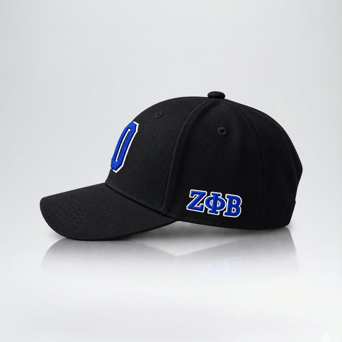 Zeta Phi Beta 1920 Chenille Baseball Cap – ZPB Embroidered Hat – Black
